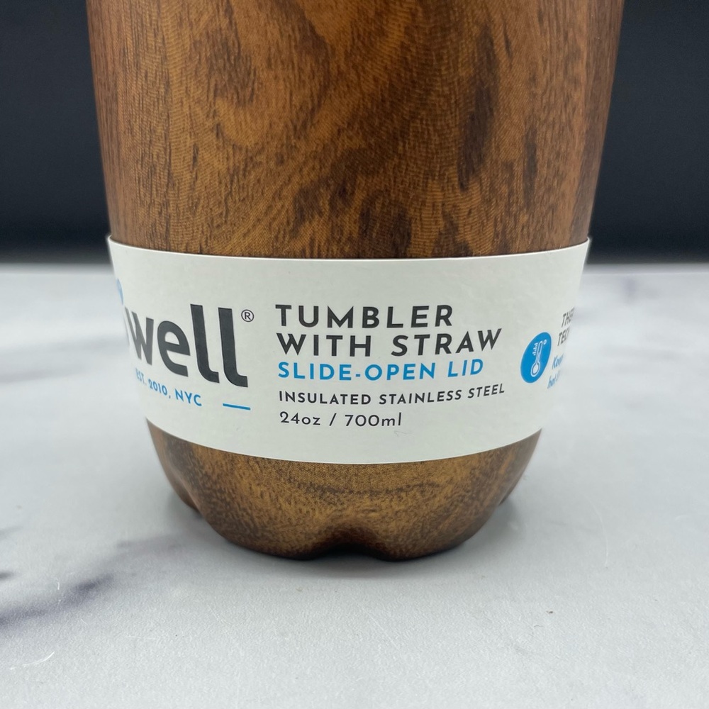 S'well Teakwood Stainless Steel Tumbler - Picture 3 of 5